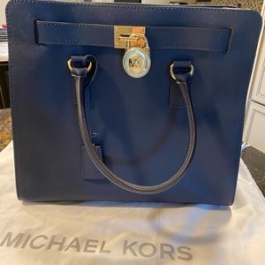 Michael Kors Black Purse with Gold Hardware